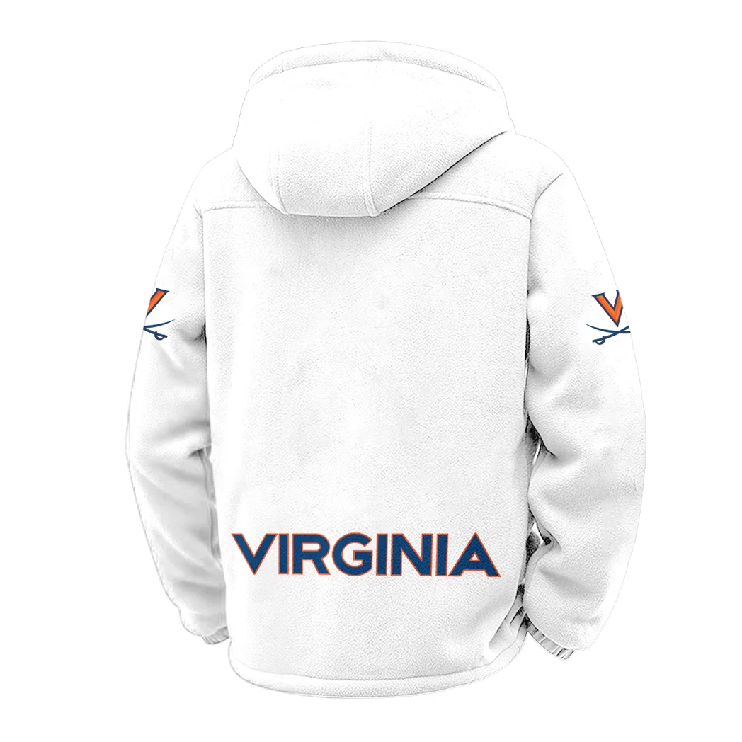 Charlottesville Kings Winter Fleece Jacket, Heavyweight Plush Fleece HVN1449VI - White - Image 3