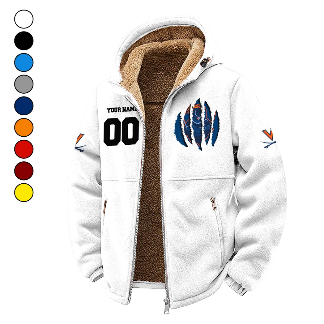 Charlottesville Kings Winter Fleece Jacket, Heavyweight Plush Fleece HVN1449VI - White