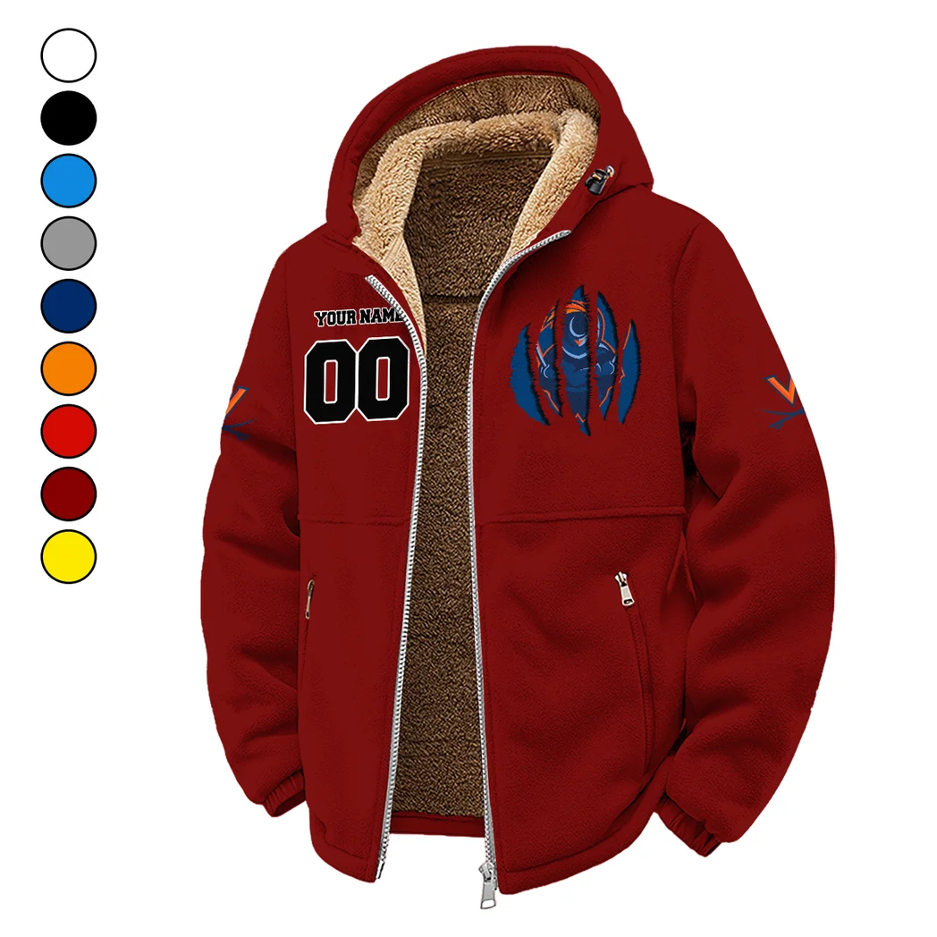 Charlottesville Kings Winter Fleece Jacket, Heavyweight Plush Fleece HVN1449VI - Wine