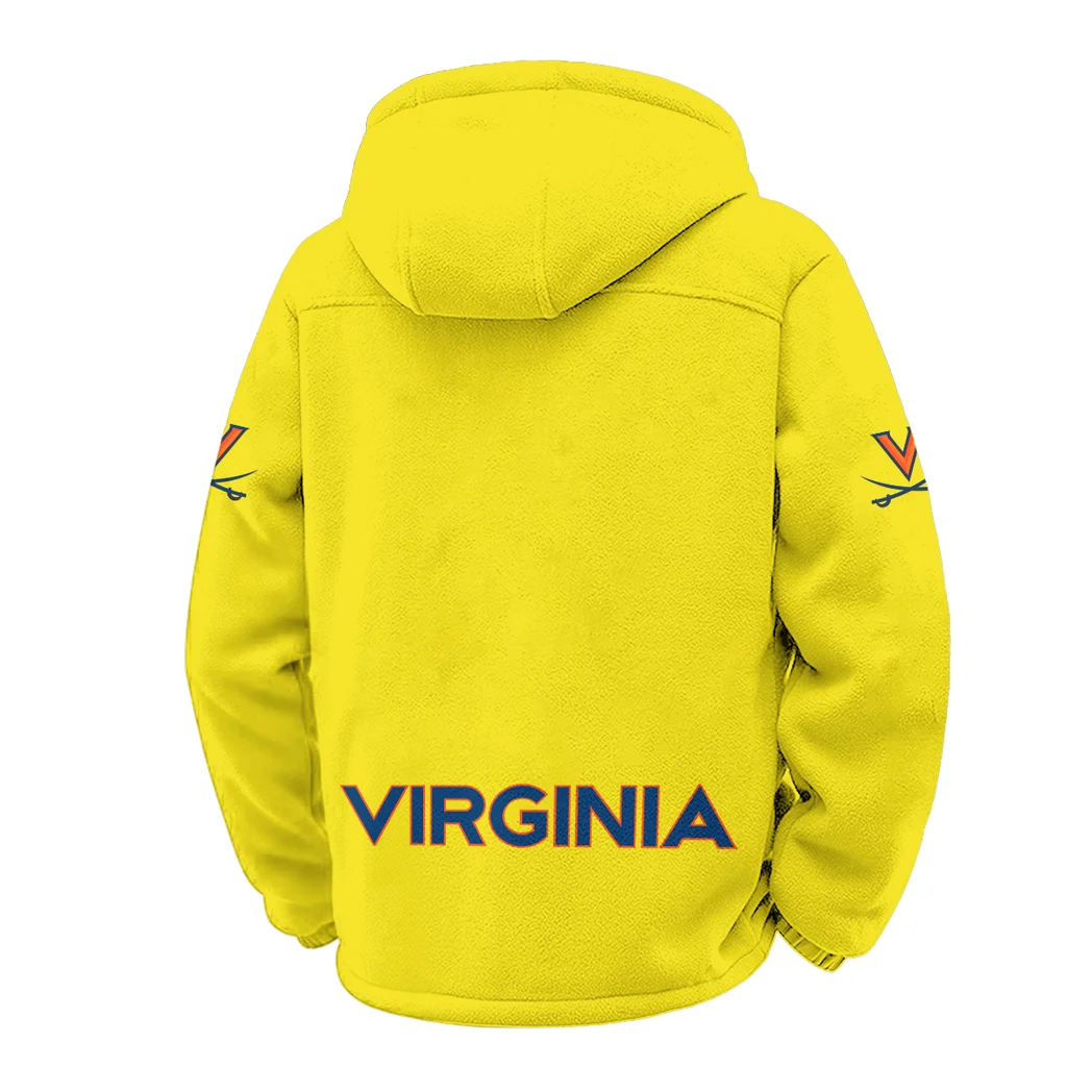 Charlottesville Kings Winter Fleece Jacket, Heavyweight Plush Fleece HVN1449VI - Yellow - Image 3