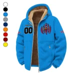 The Hokies Winter Fleece Jacket, Brushed Interior Winter Fleece HVN1449VT - cyan