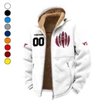 The Hokies Winter Fleece Jacket, Brushed Interior Winter Fleece HVN1449VT - White