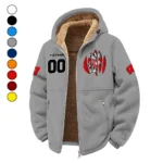 The Badger Nation Winter Fleece Jacket, Luxe Microfleece Pullover HVN1449WB - Grey