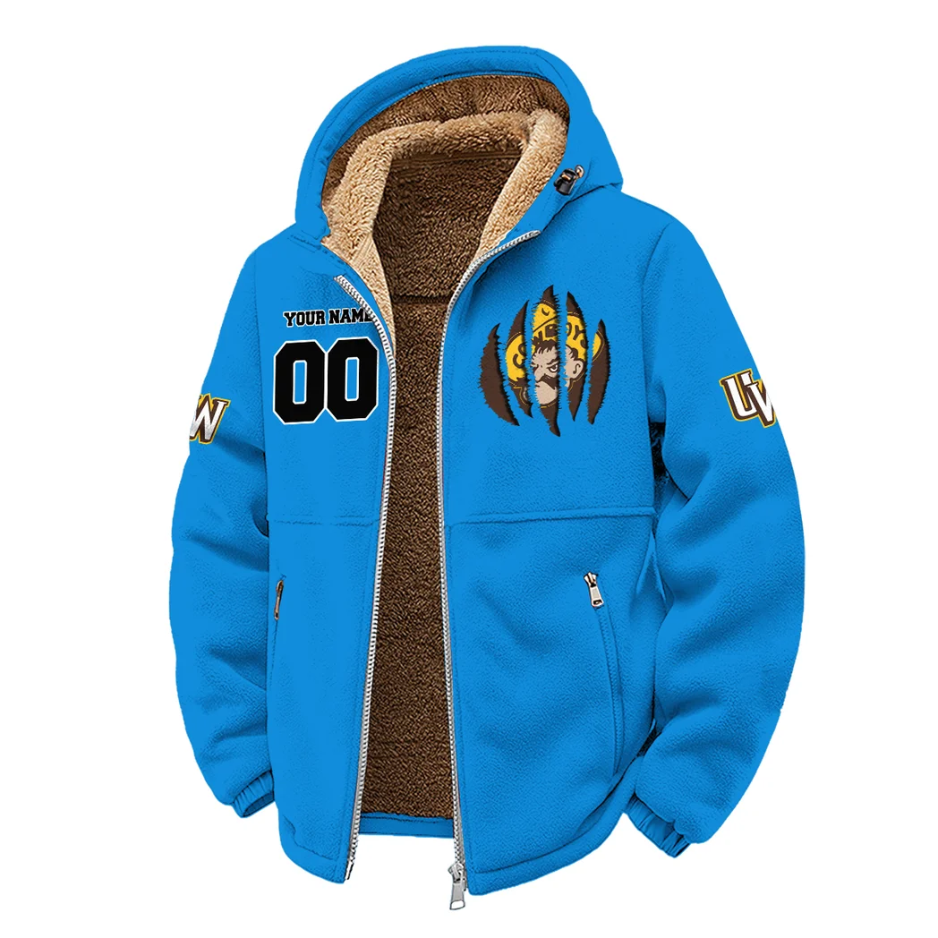 The Wyoming Power Winter Fleece Jacket, Anti-Pill Thermal Fleece HVN1449WC - cyan - Image 2