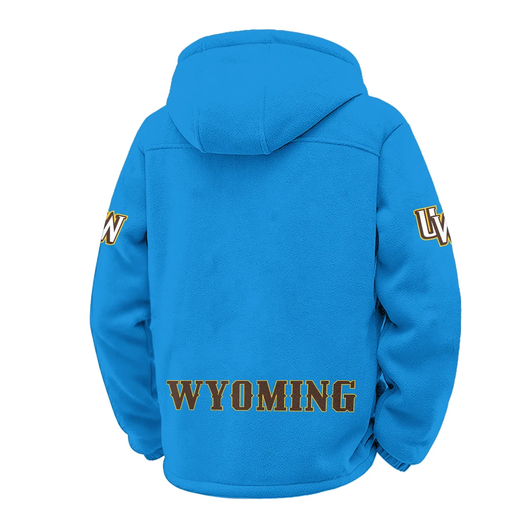 The Wyoming Power Winter Fleece Jacket, Anti-Pill Thermal Fleece HVN1449WC - cyan - Image 3