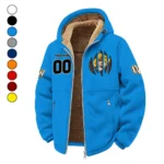 The Wyoming Power Winter Fleece Jacket, Anti-Pill Thermal Fleece HVN1449WC - cyan