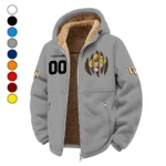 The Wyoming Power Winter Fleece Jacket, Anti-Pill Thermal Fleece HVN1449WC - Grey