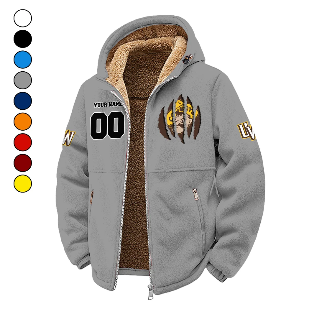 The Wyoming Power Winter Fleece Jacket, Anti-Pill Thermal Fleece HVN1449WC - Grey