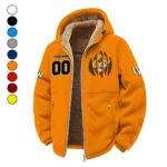The Wyoming Power Winter Fleece Jacket, Anti-Pill Thermal Fleece HVN1449WC - Orange