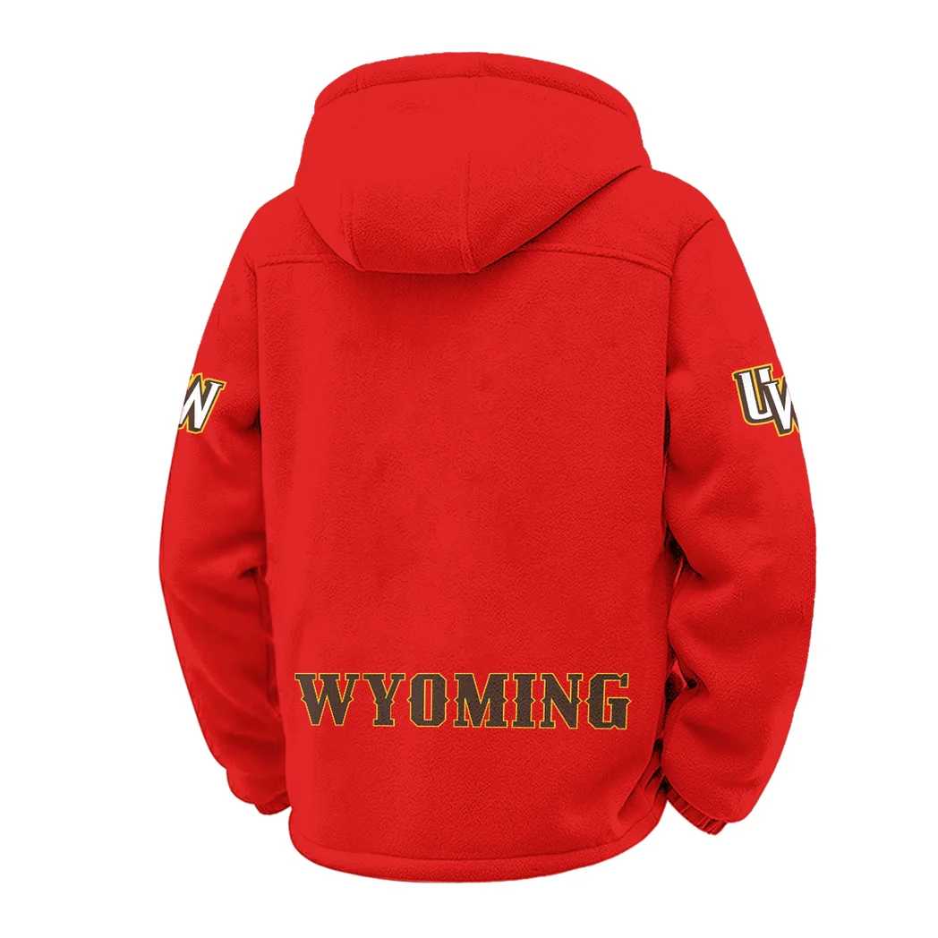 The Wyoming Power Winter Fleece Jacket, Anti-Pill Thermal Fleece HVN1449WC - red - Image 3