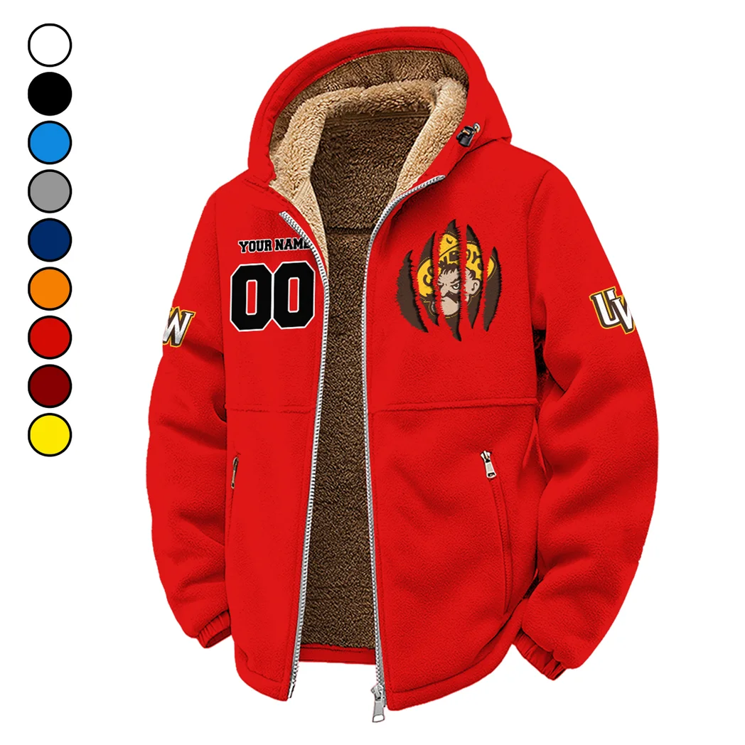 The Wyoming Power Winter Fleece Jacket, Anti-Pill Thermal Fleece HVN1449WC - red