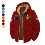 The Wyoming Power Winter Fleece Jacket, Anti-Pill Thermal Fleece HVN1449WC - Wine