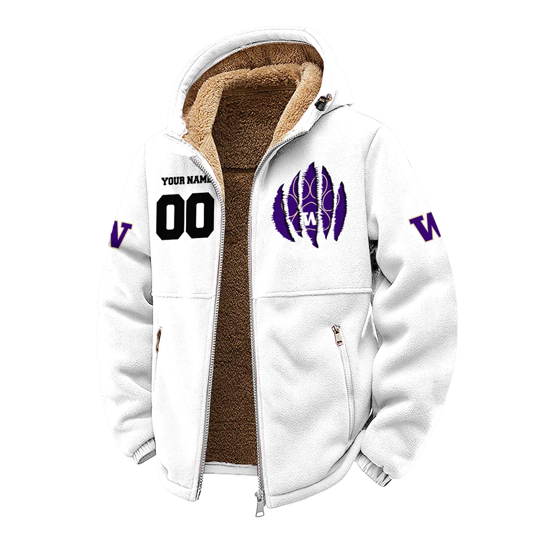 The Husky Nation Winter Fleece Jacket, Arctic Expedition Fleece HVN1449WH - White - Image 2