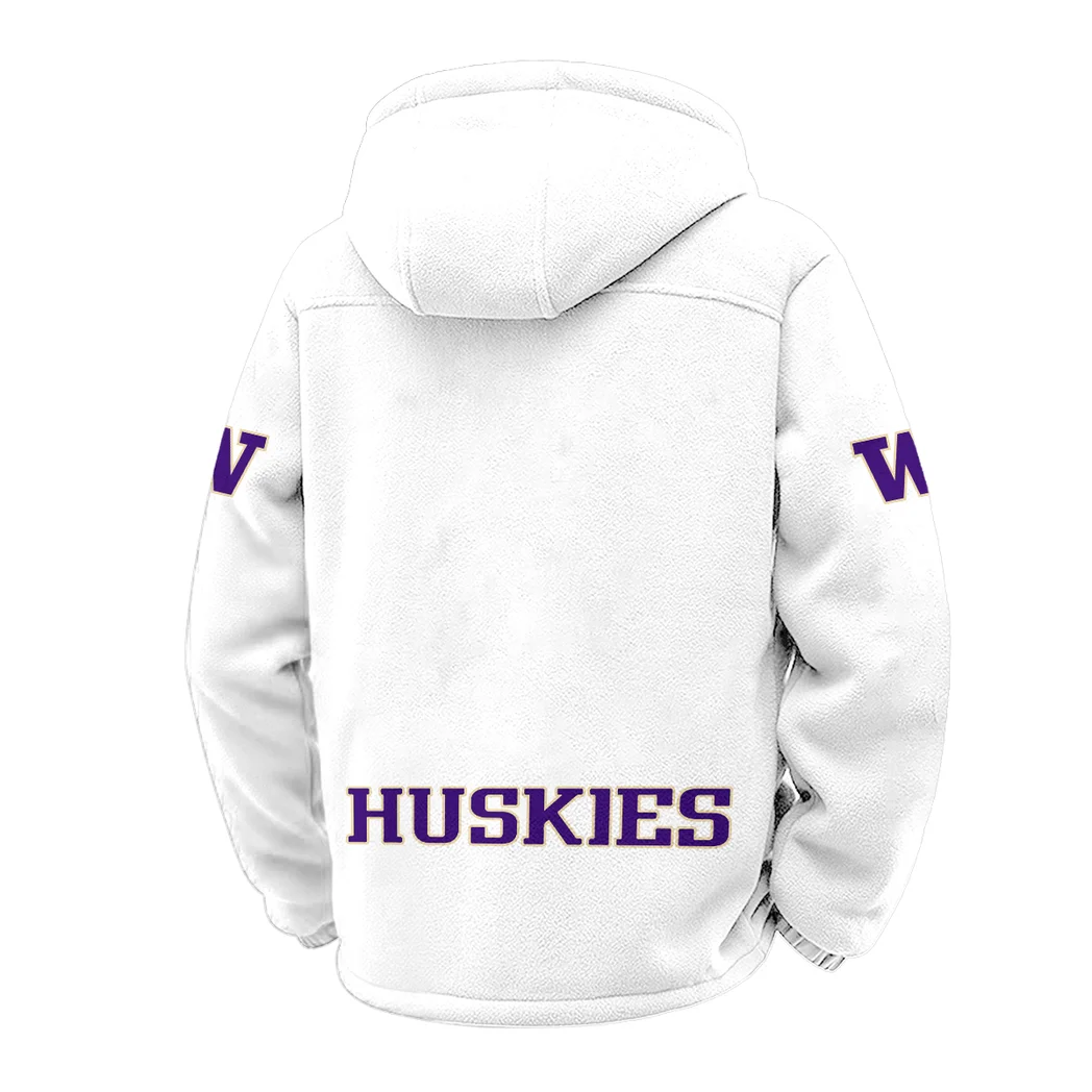 The Husky Nation Winter Fleece Jacket, Arctic Expedition Fleece HVN1449WH - White - Image 3