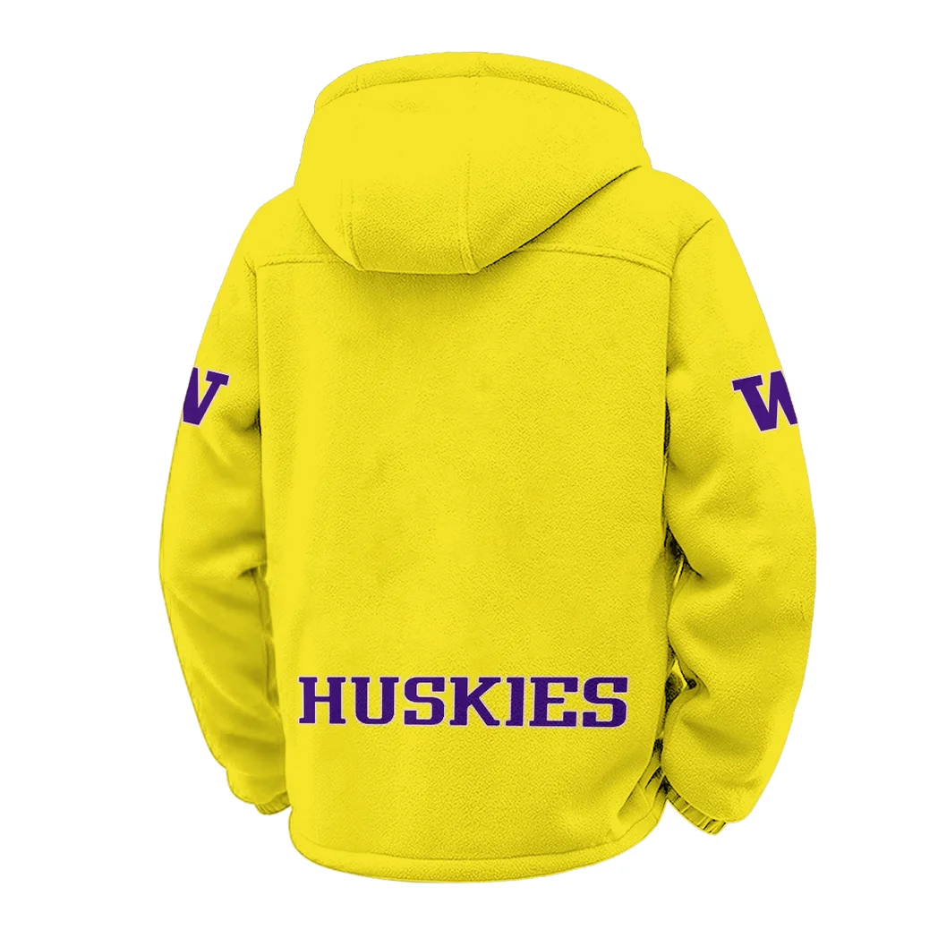 The Husky Nation Winter Fleece Jacket, Arctic Expedition Fleece HVN1449WH - Yellow - Image 3