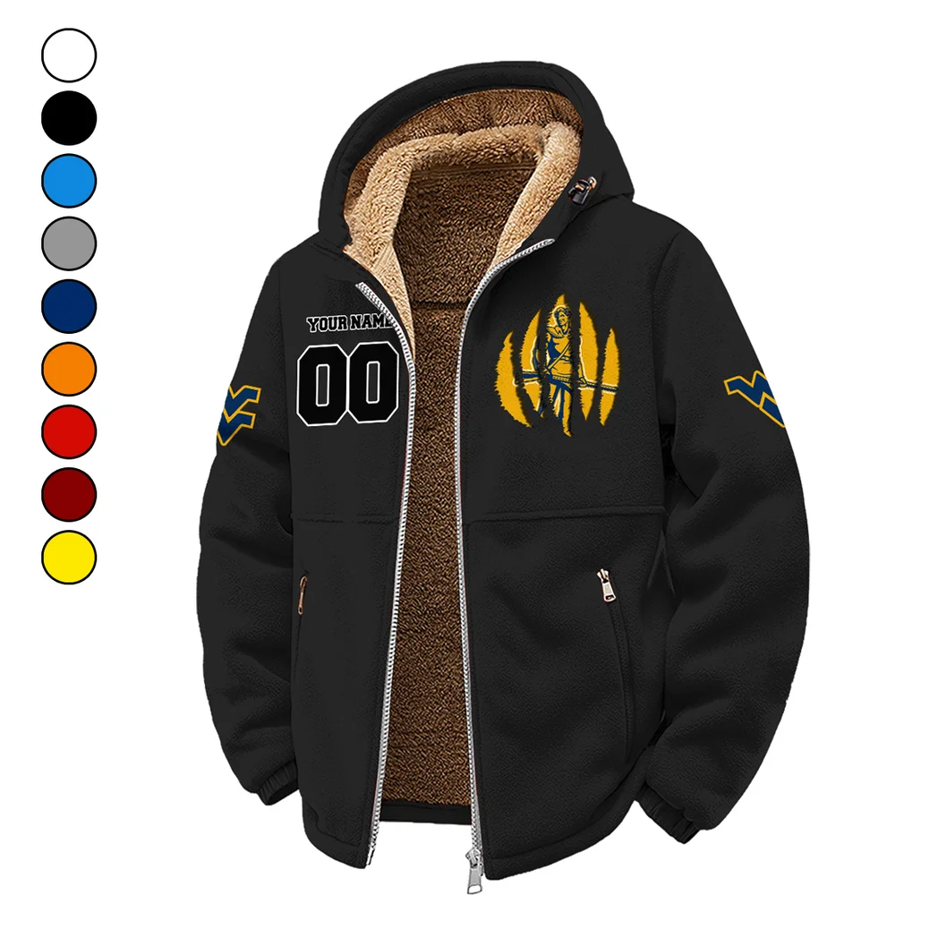 The WVU Power Winter Fleece Jacket, Premium Fleece Barrier HVN1449WV - Black