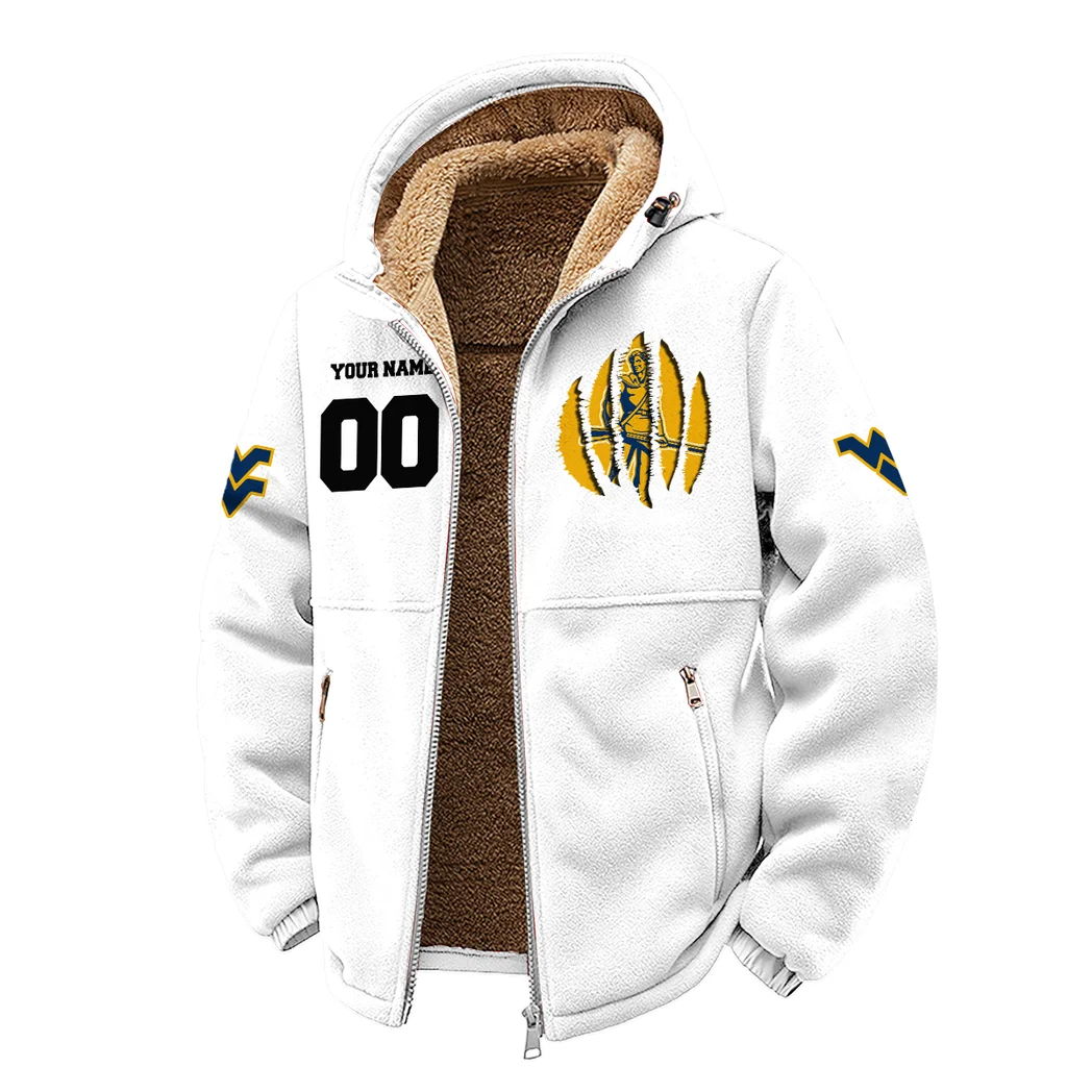 The WVU Power Winter Fleece Jacket, Premium Fleece Barrier HVN1449WV - White - Image 2