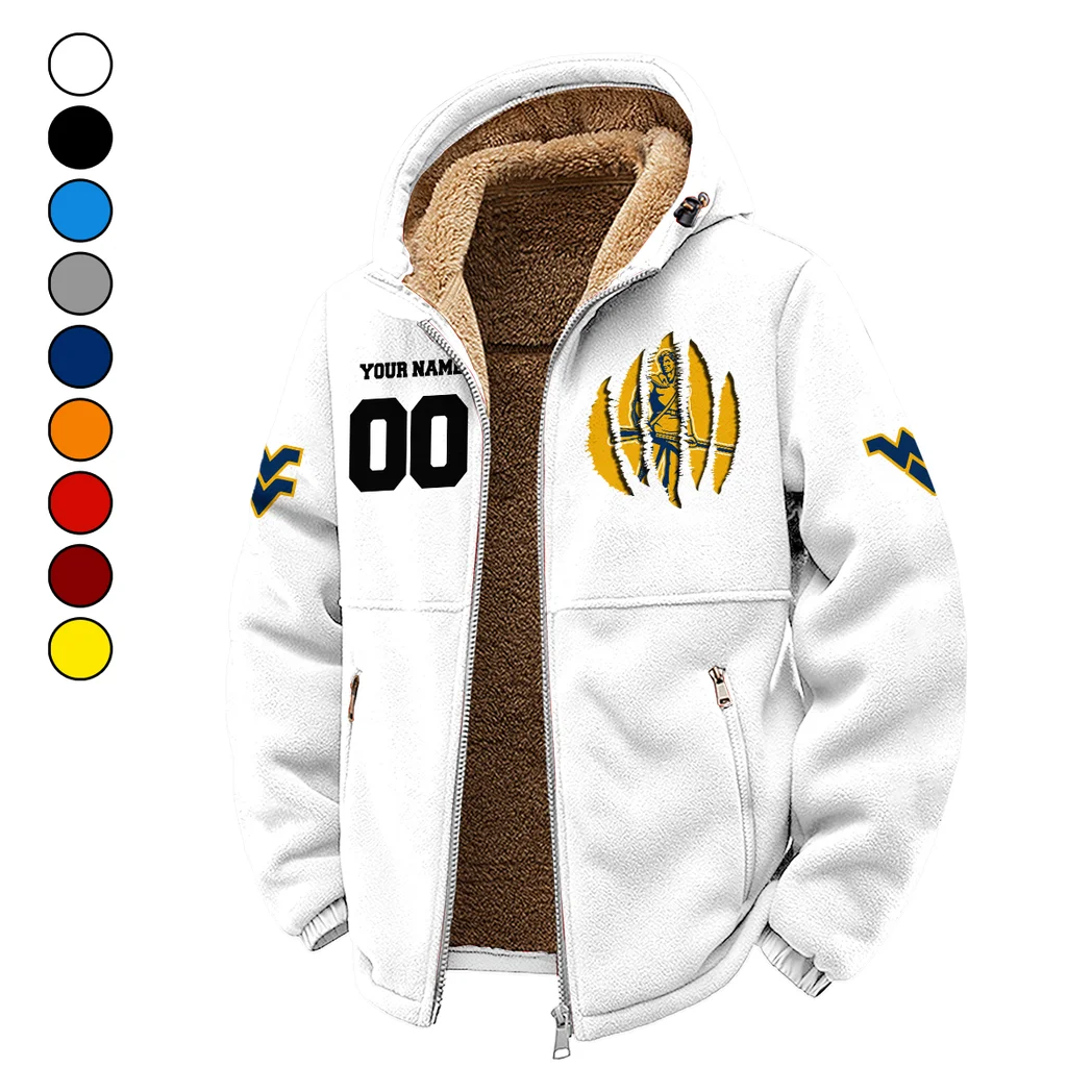The WVU Power Winter Fleece Jacket, Premium Fleece Barrier HVN1449WV - White
