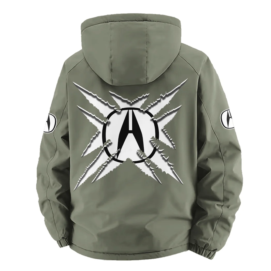 Premium Sedan Fleece Windbreaker Jacket, Thermal Wind-Stop Jacket HVN1450AC - Green - Image 4