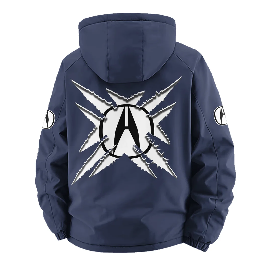Premium Sedan Fleece Windbreaker Jacket, Thermal Wind-Stop Jacket HVN1450AC - Navy - Image 4