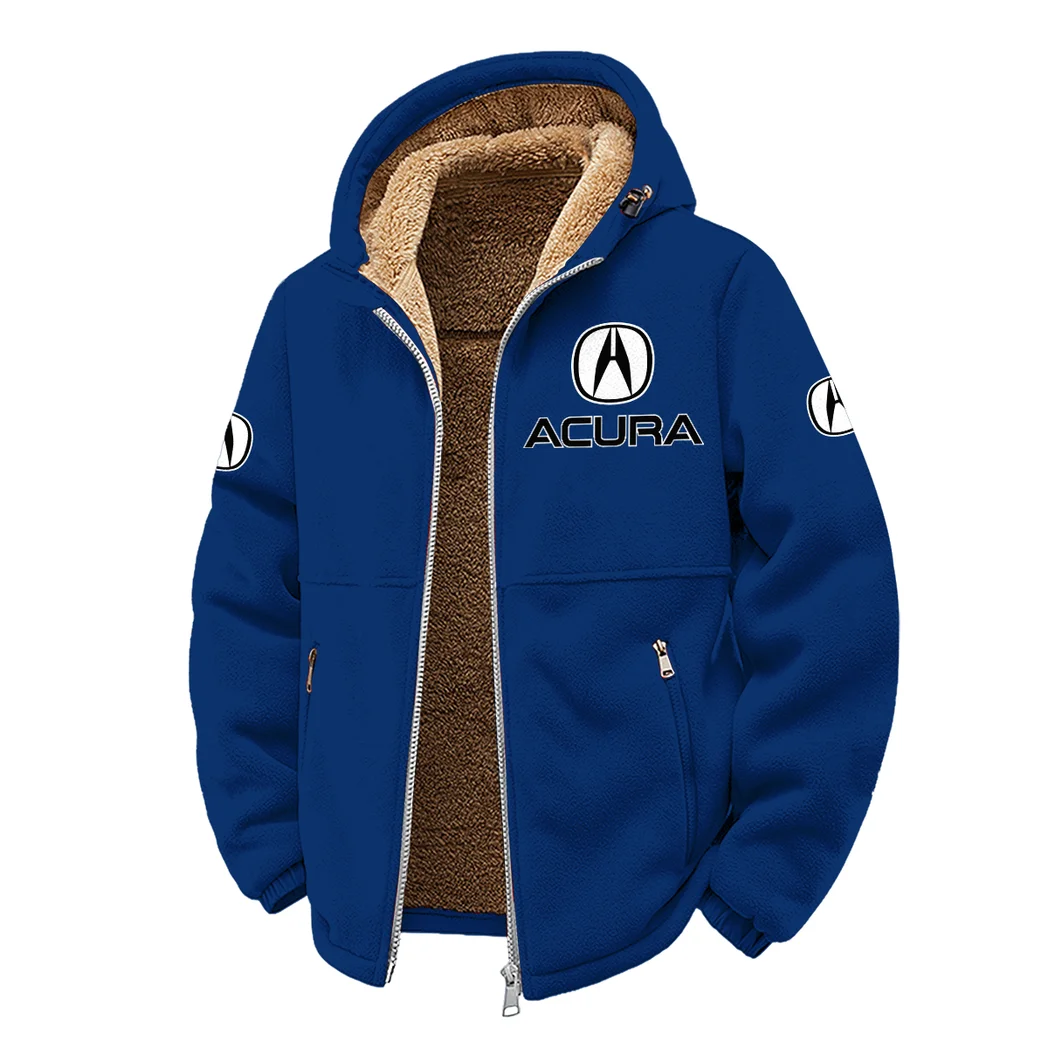 Premium Sedan Winter Fleece Jacket, Thermal Winter Fleece HVN1450AC - Navy - Image 2