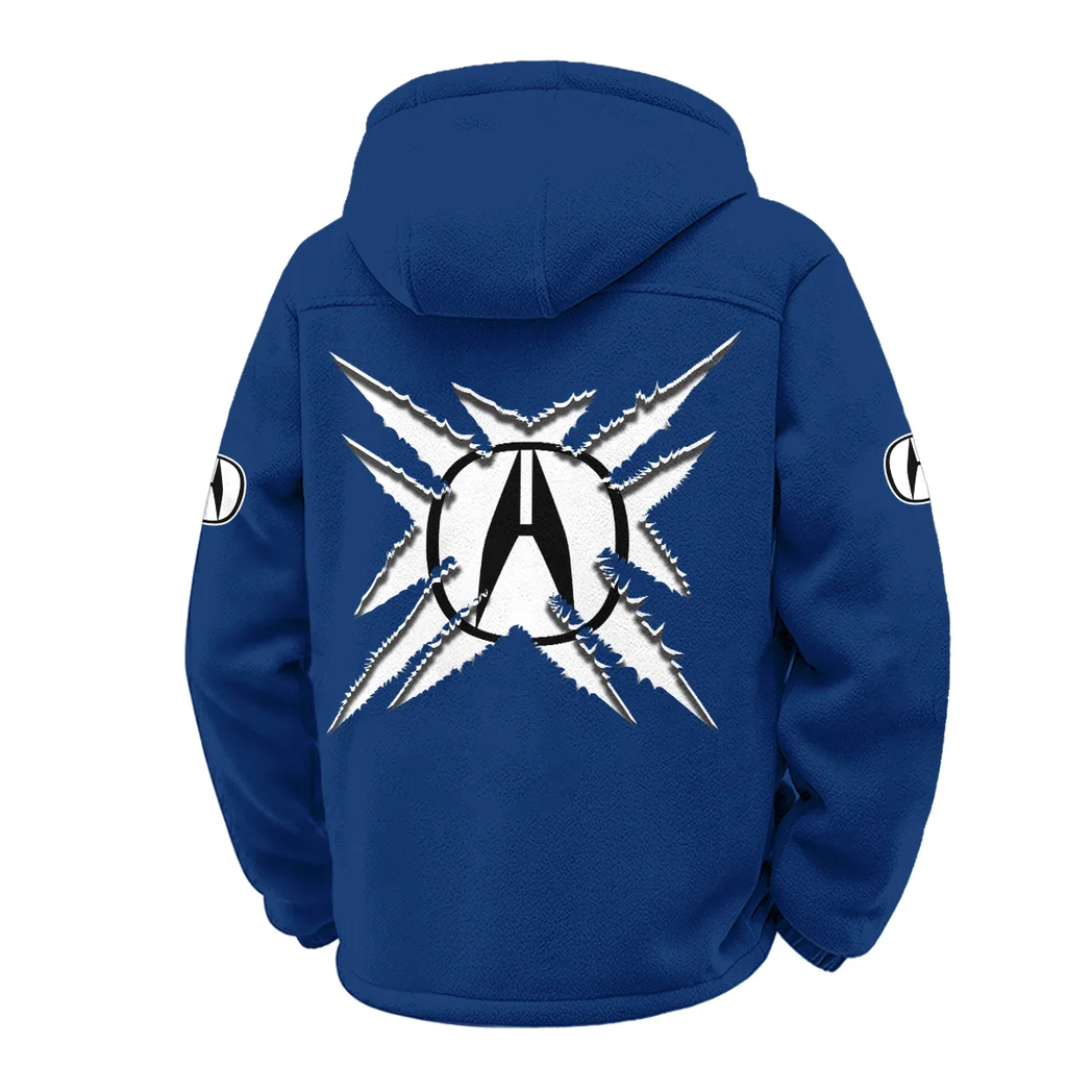Premium Sedan Winter Fleece Jacket, Thermal Winter Fleece HVN1450AC - Navy - Image 3