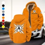 Premium Sedan Winter Fleece Jacket, Thermal Winter Fleece HVN1450AC - Orange