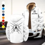 Premium Sedan Winter Fleece Jacket, Thermal Winter Fleece HVN1450AC - White
