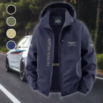Luxury Supercar Fleece Windbreaker Jacket, Insulated Windbreaker Fleece HVN1450AM - Navy