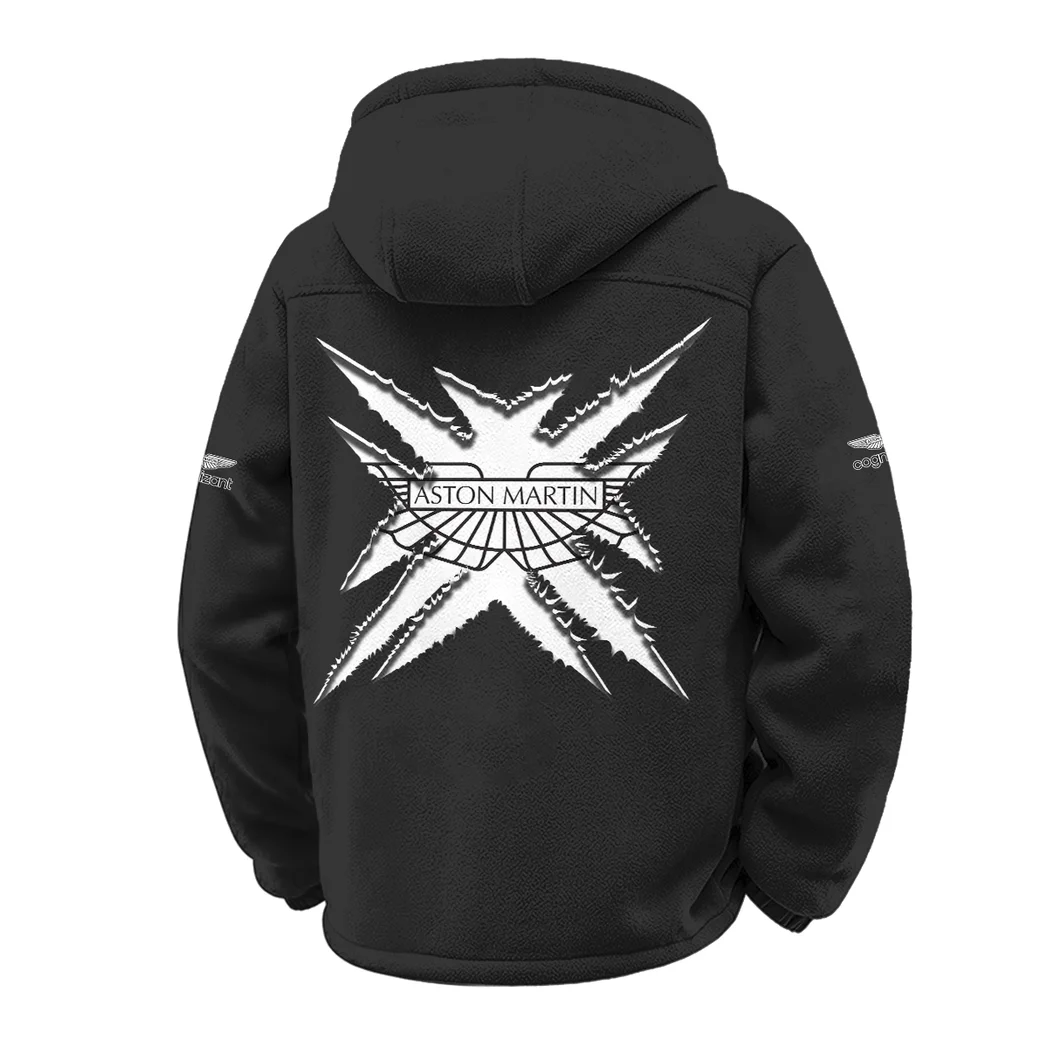 Luxury Supercar Winter Fleece Jacket, Arctic Expedition Fleece HVN1450AM - Black - Image 3