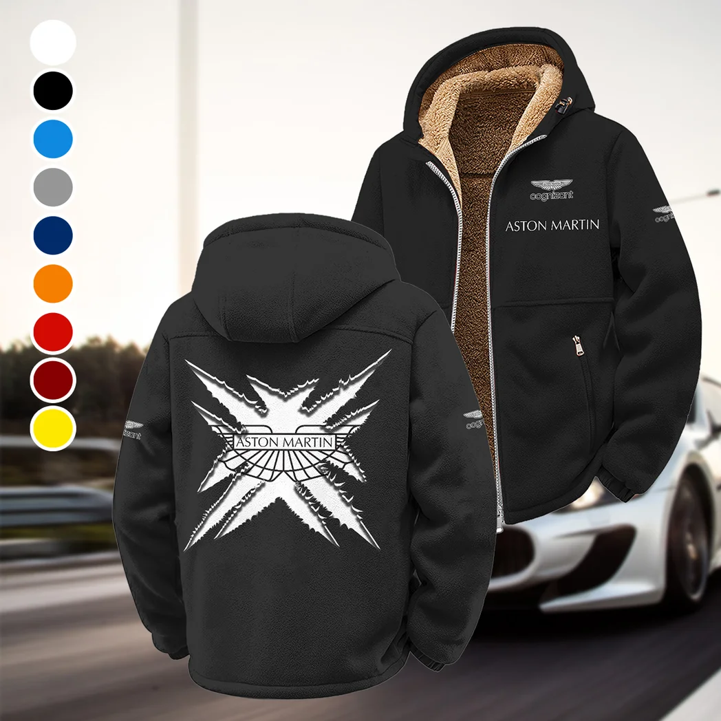 Luxury Supercar Winter Fleece Jacket, Arctic Expedition Fleece HVN1450AM - Black
