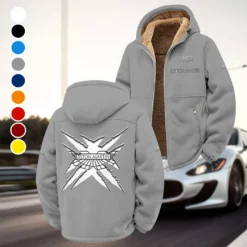 Luxury Supercar Winter Fleece Jacket, Arctic Expedition Fleece HVN1450AM - Grey