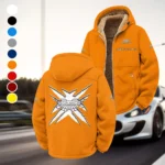 Luxury Supercar Winter Fleece Jacket, Arctic Expedition Fleece HVN1450AM - Orange