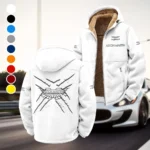 Luxury Supercar Winter Fleece Jacket, Arctic Expedition Fleece HVN1450AM - White