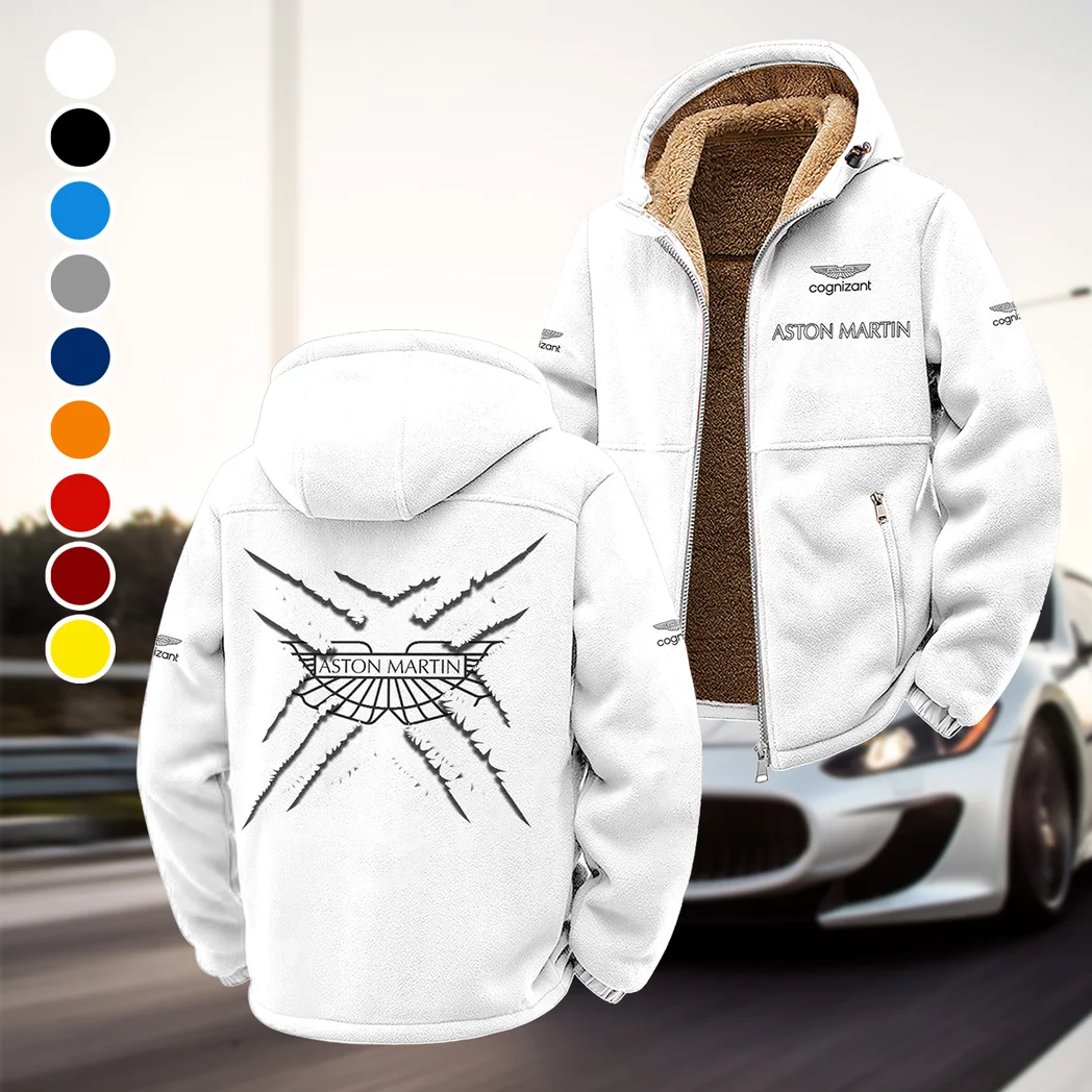 Luxury Supercar Winter Fleece Jacket, Arctic Expedition Fleece HVN1450AM - White
