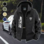 Snowmobile Brand Fleece Windbreaker Jacket, All-Weather Fleece Shield HVN1450AR - Black