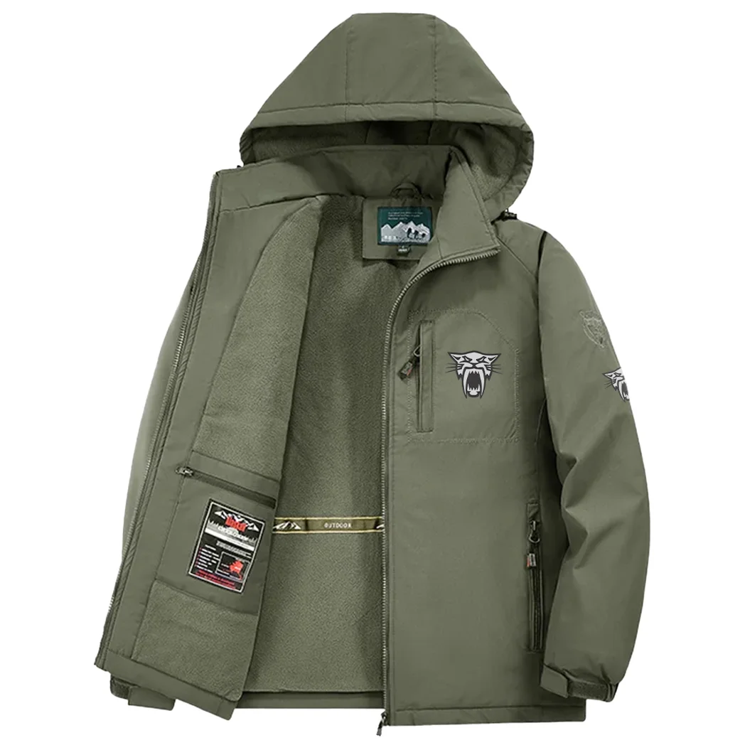 Snowmobile Brand Fleece Windbreaker Jacket, All-Weather Fleece Shield HVN1450AR - Green - Image 3