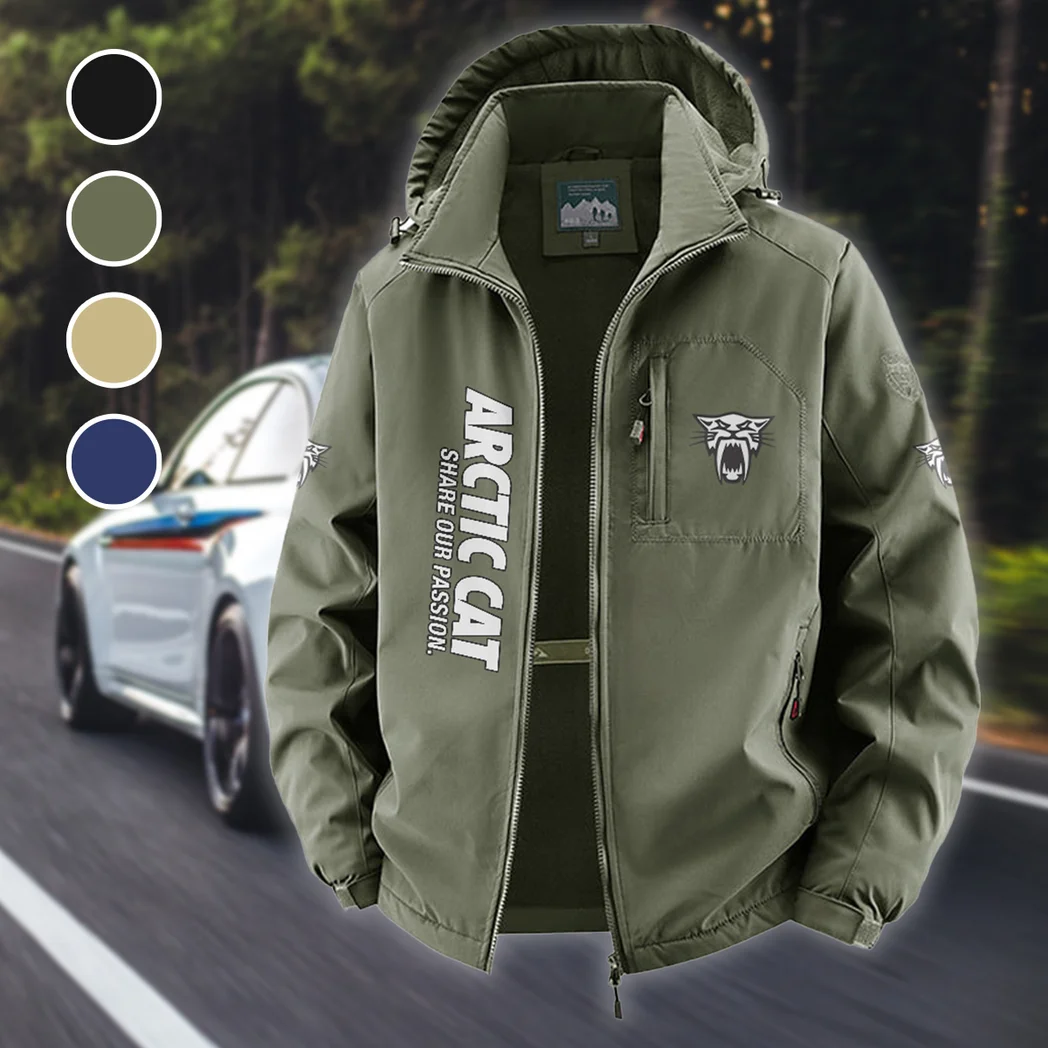 Snowmobile Brand Fleece Windbreaker Jacket, All-Weather Fleece Shield HVN1450AR - Green