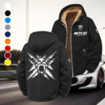 Snowmobile Brand Winter Fleece Jacket, Extreme Cold Fleece Coat HVN1450AR - Black