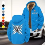 Snowmobile Brand Winter Fleece Jacket, Extreme Cold Fleece Coat HVN1450AR - Cyan