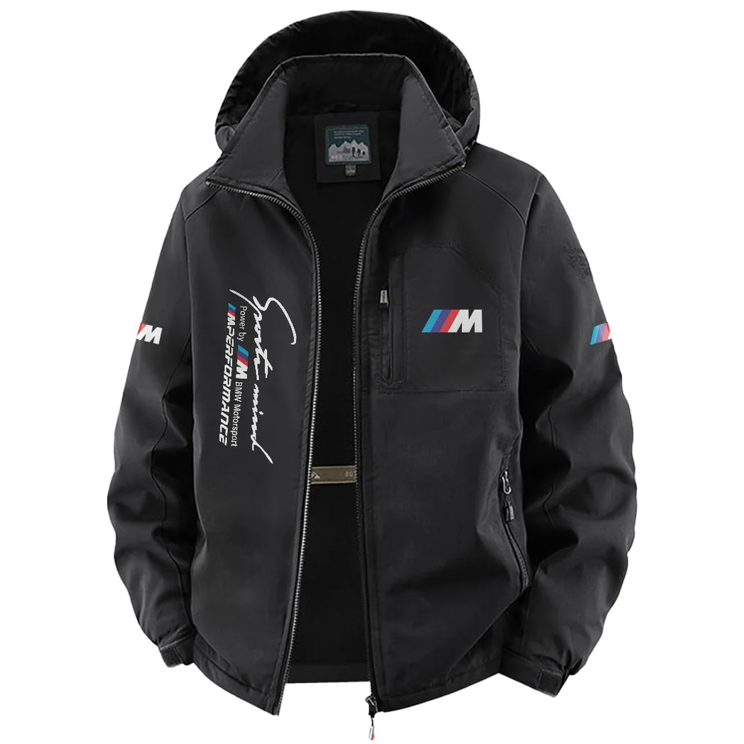 Competition Car Fleece Windbreaker Jacket, Core-Warmth Windbreaker HVN1450BM - Black - Image 2