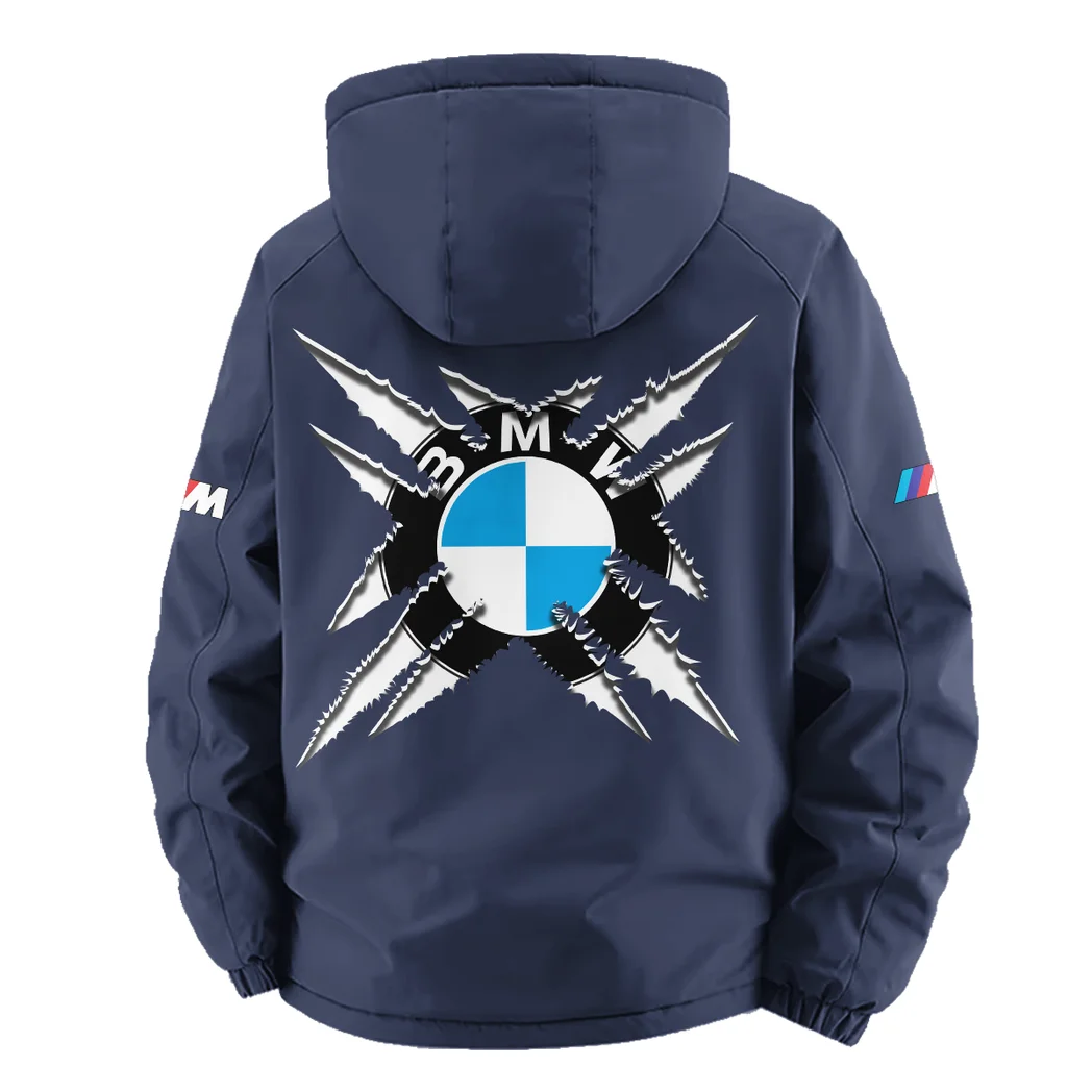 Competition Car Fleece Windbreaker Jacket, Core-Warmth Windbreaker HVN1450BM - Navy - Image 4
