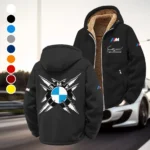 Competition Car Winter Fleece Jacket, Insulated Sport Hoody HVN1450BM - Black