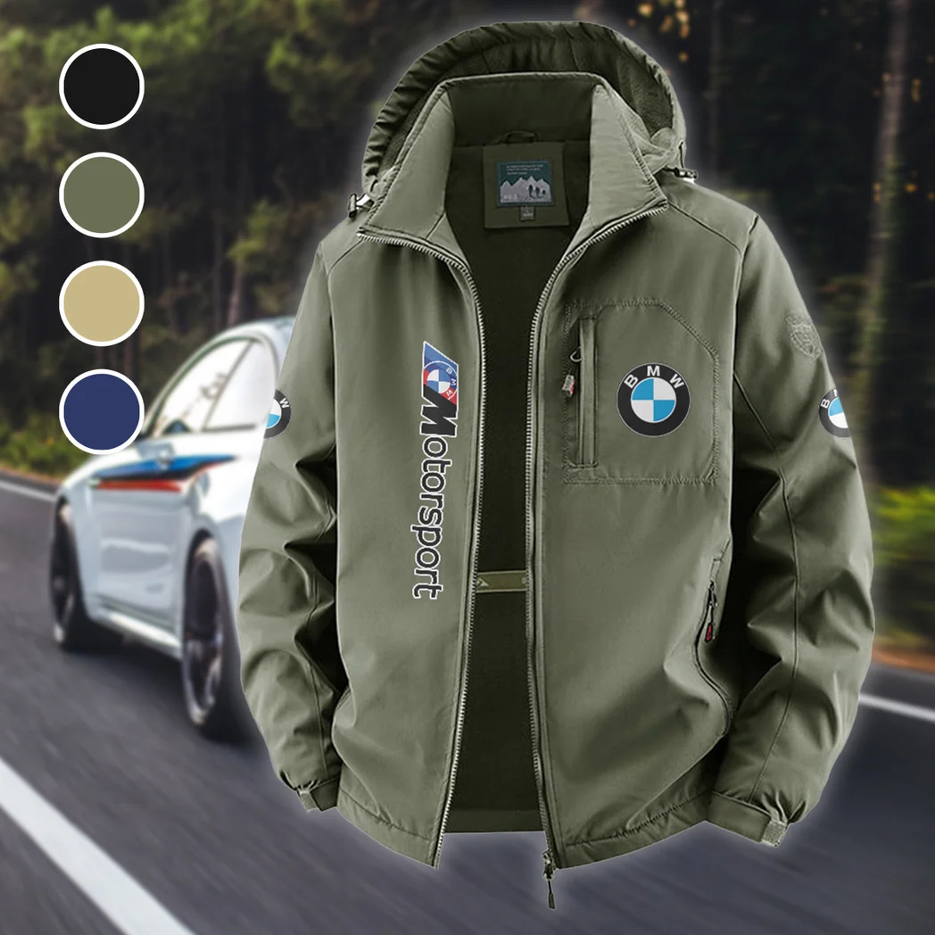 High-Speed Car Fleece Windbreaker Jacket, Windproof Fleece Hybrid HVN1450BM - Green