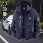 High-Speed Car Fleece Windbreaker Jacket, Windproof Fleece Hybrid HVN1450BM - Navy