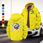 High-Speed Car Winter Fleece Jacket, Sub-Zero Fleece Jacket HVN1450BM - Yellow