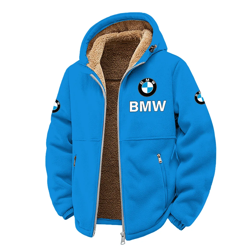 Performance Car Winter Fleece Jacket, Deep Winter Comfort Fleece HVN1450BM - Cyan - Image 2