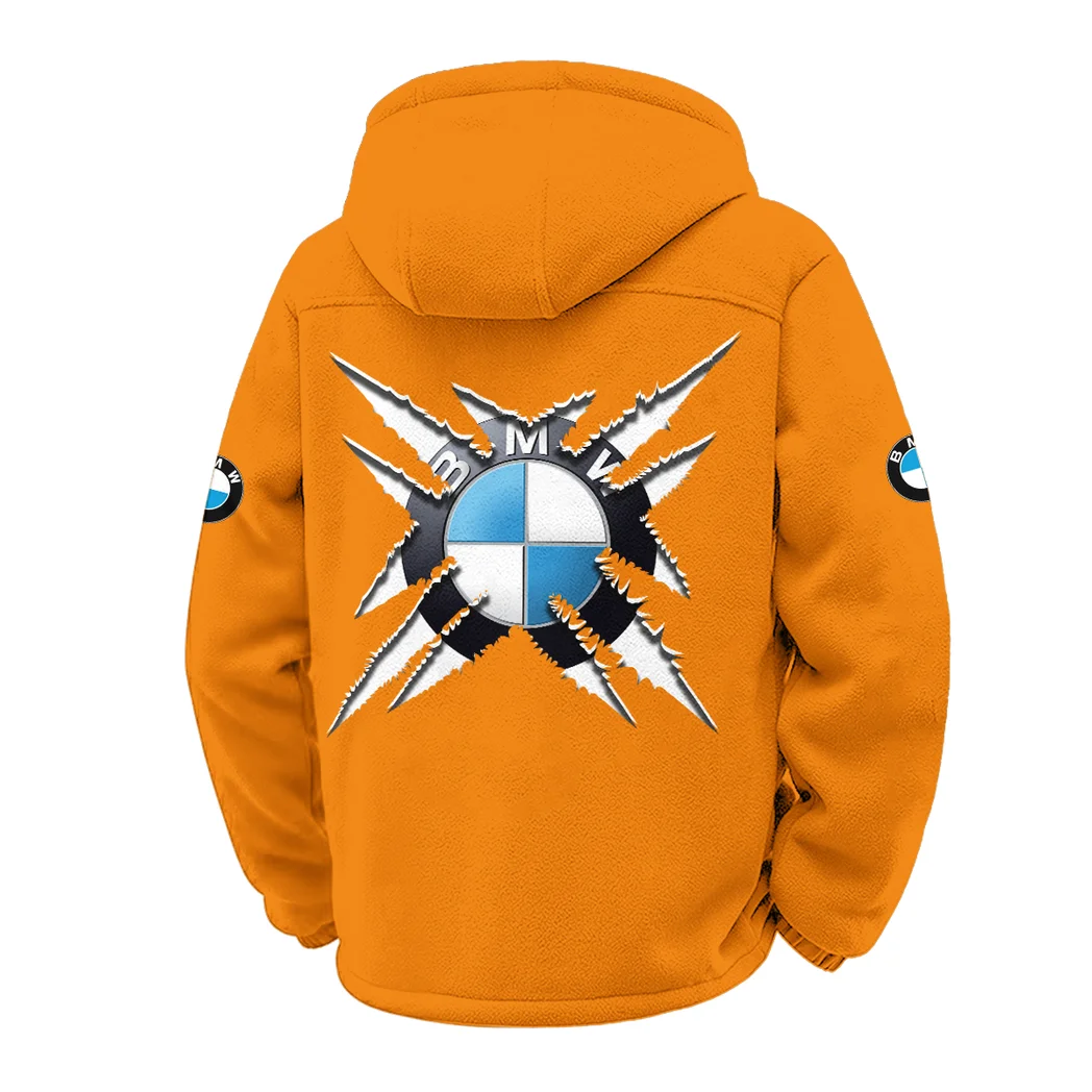 Performance Car Winter Fleece Jacket, Deep Winter Comfort Fleece HVN1450BM - Orange - Image 3