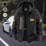 Recreational Quad Fleece Windbreaker Jacket, Essential Cold & Wind Barrier HVN1450BR - Black