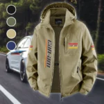 Recreational Quad Fleece Windbreaker Jacket, Essential Cold & Wind Barrier HVN1450BR - Khaki